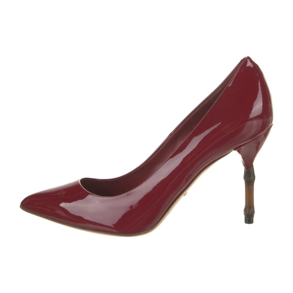 GUCCI Patent Leather Bamboo pumps IT 38